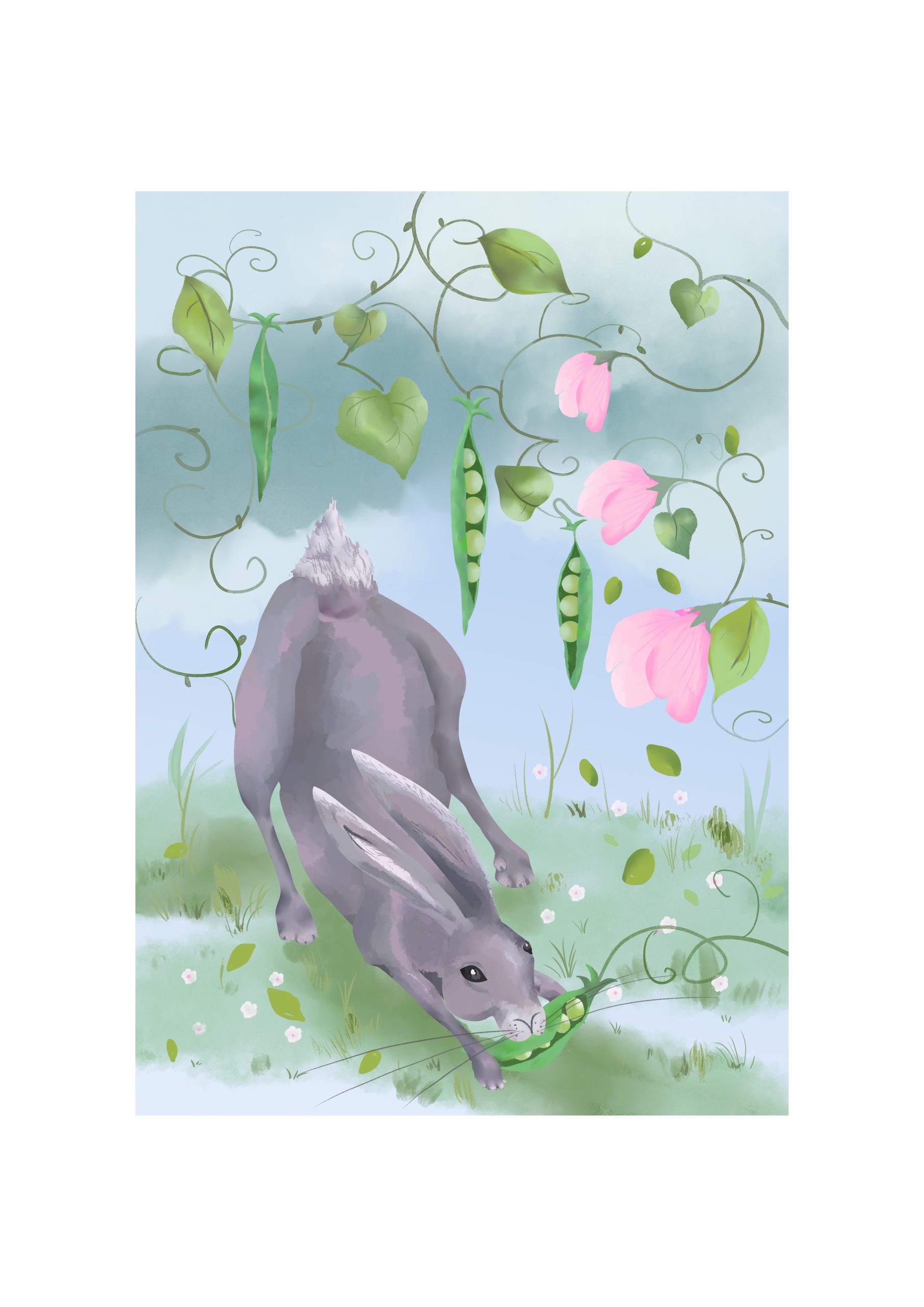 Hare in the Pea Patch